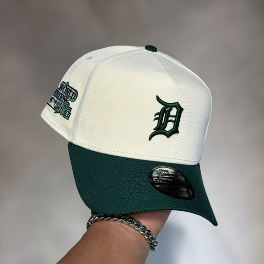 9FORTY A FRAME DETROIT TIGER BEIGE VISOR DARK GREEN