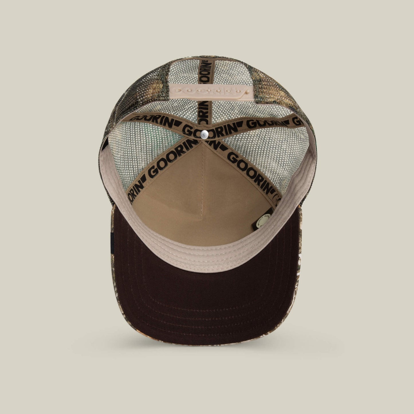 GOORIN BROS CANCELLED BEIGE VISOR CAMO
