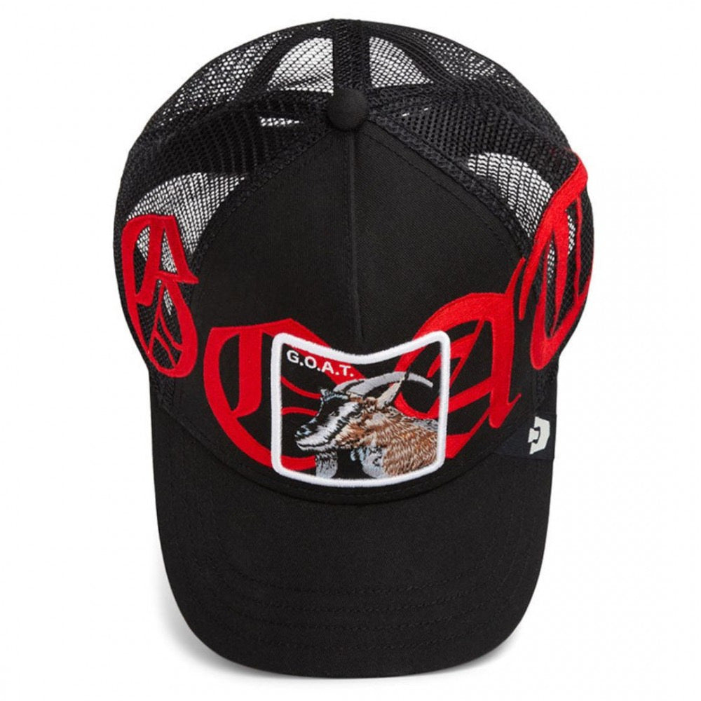 GOORIN BROS GOAT BLACK RED LETTER
