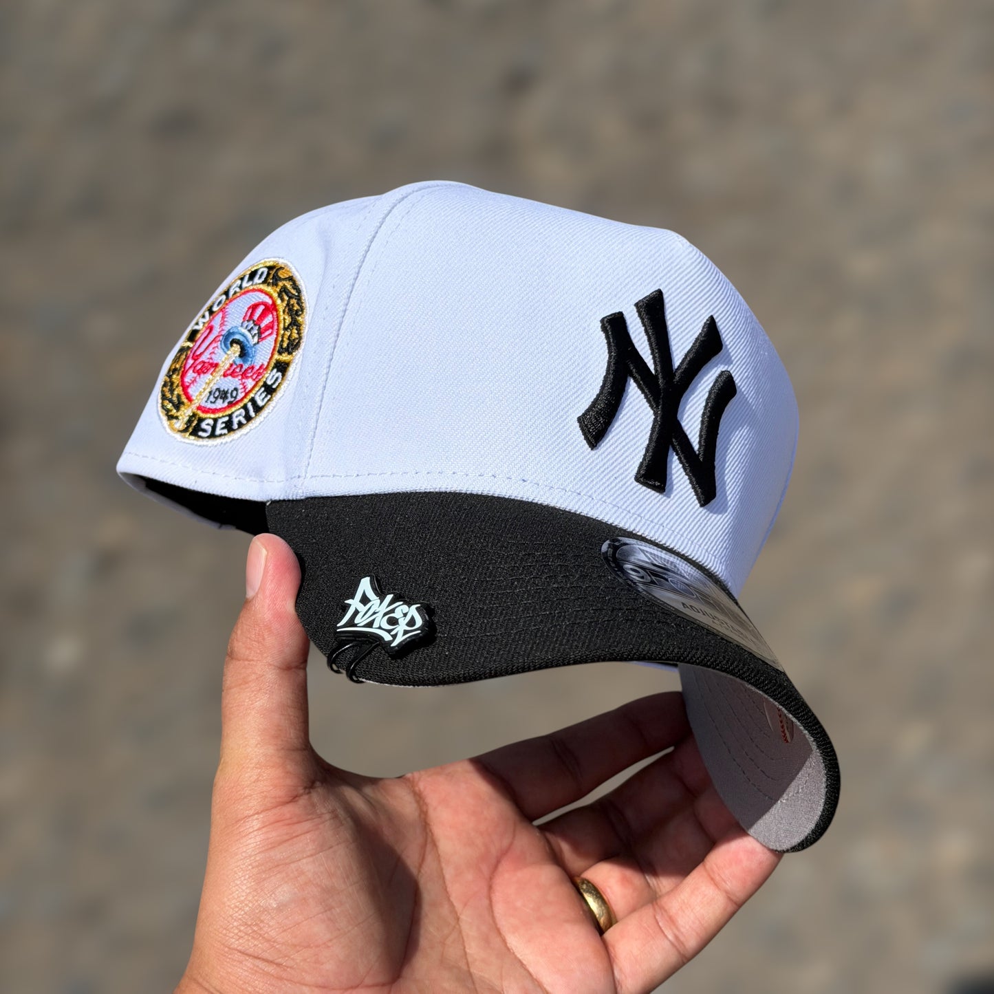 9FORTY NY YANKEES WHITE BLACK