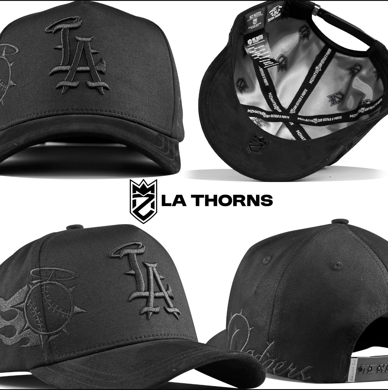 BELICA MZ HATSS LA DODGERS THORNS TOTAL BLACK