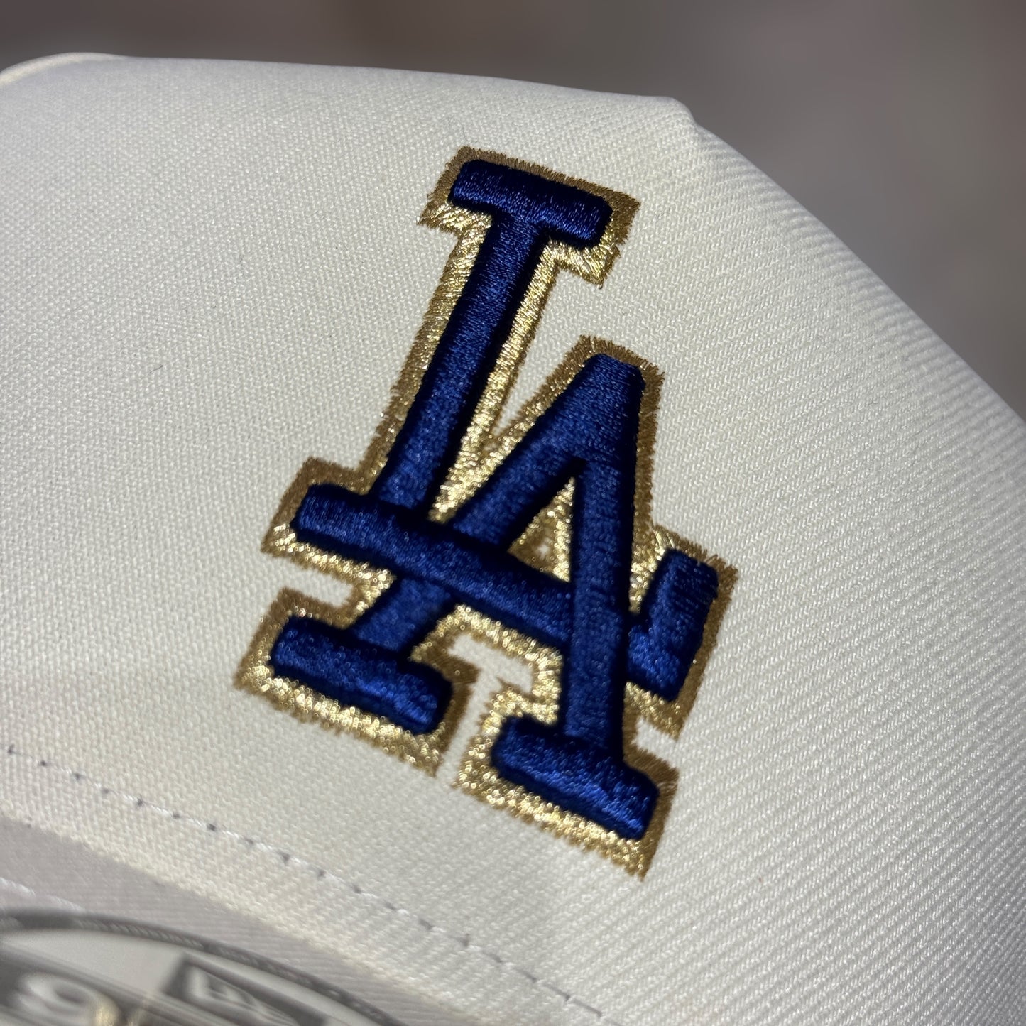 9FIFTY LA DODGERS CREAM NAVY LOGO 50TH