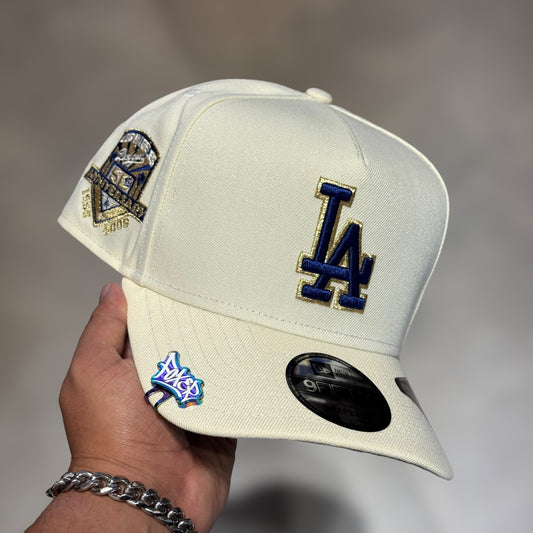 9FIFTY LA DODGERS CREAM NAVY LOGO 50TH