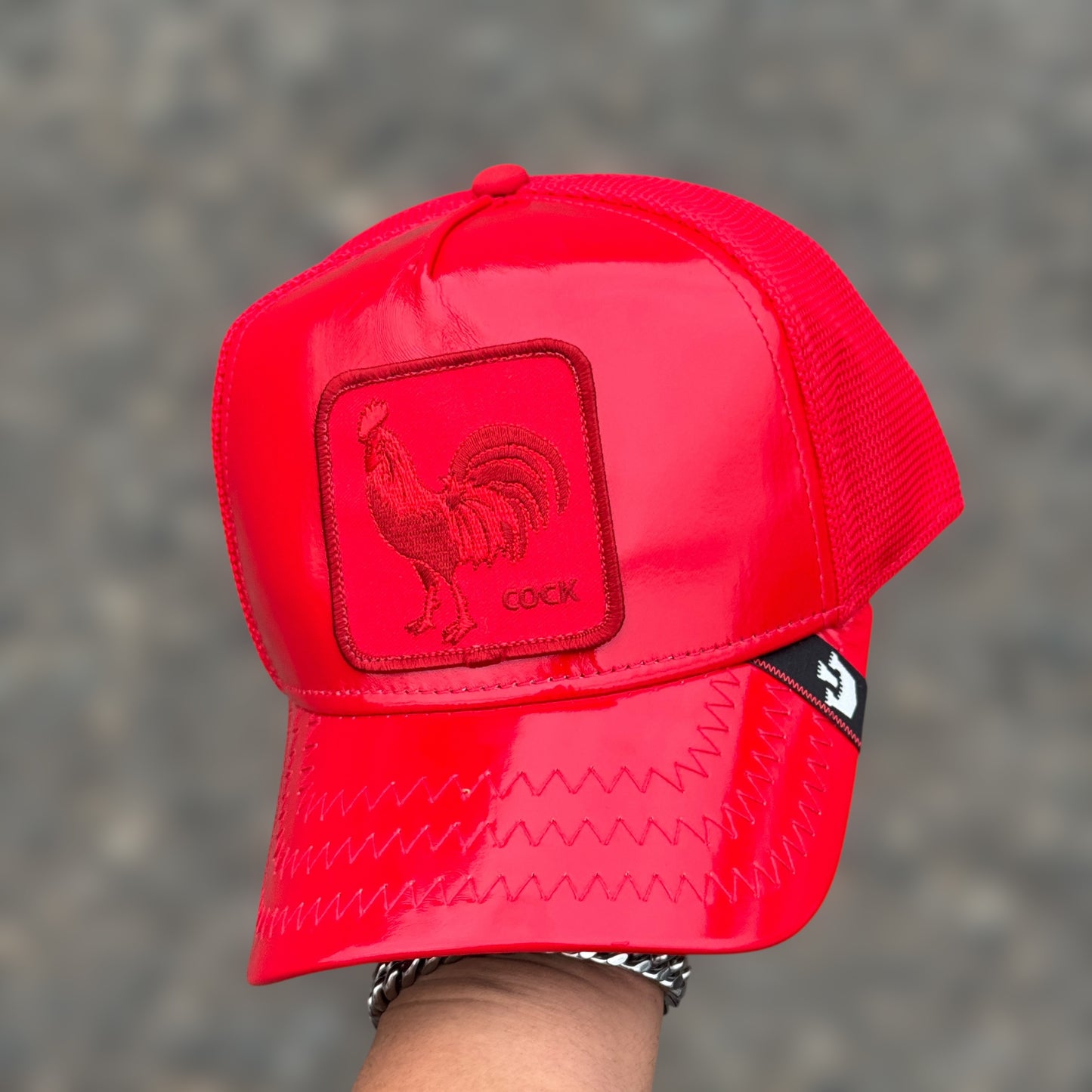 GOORIN BROS COCK RED LEATHER