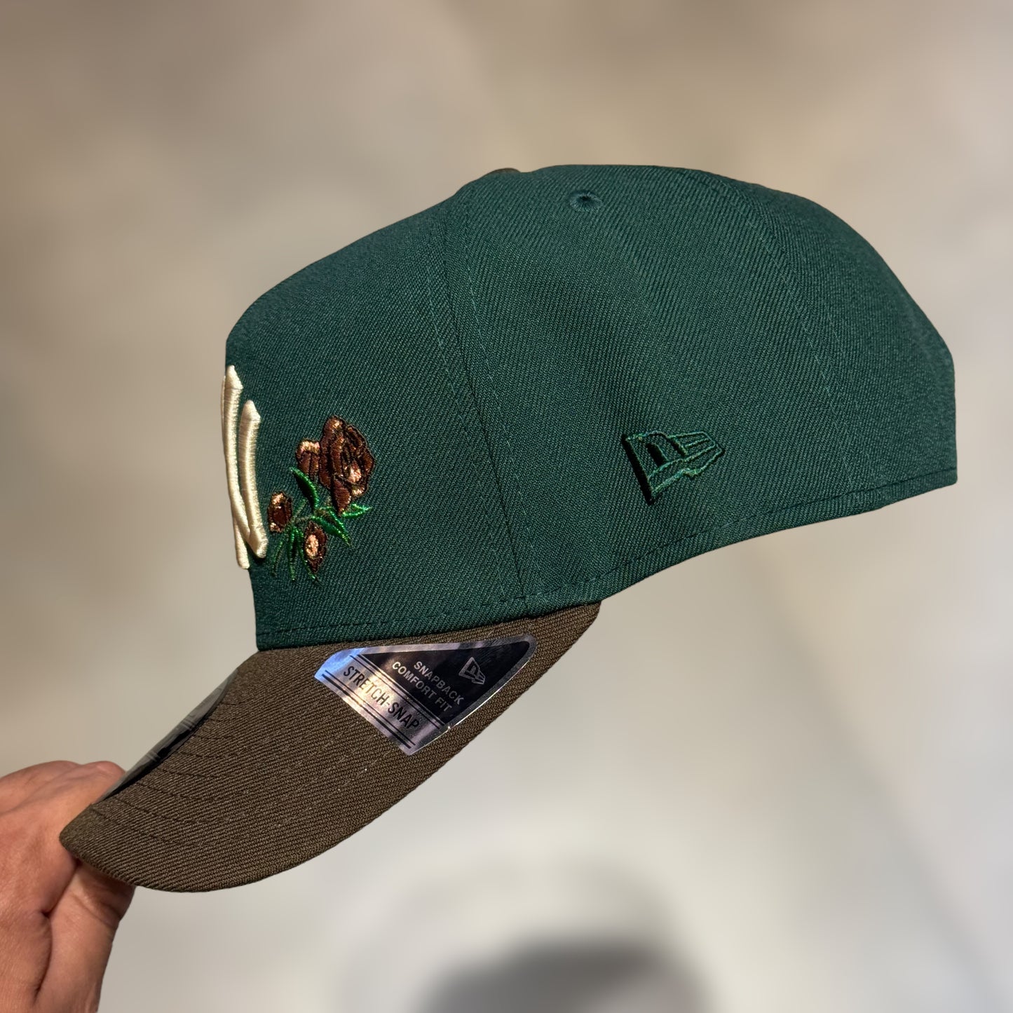 9FORTY NY YANKEES DARK GREEN BROWN VISOR WS 2000
