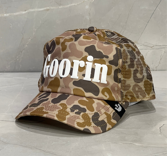 GOORIN BROS LETTER WHITE LOGO CAMO