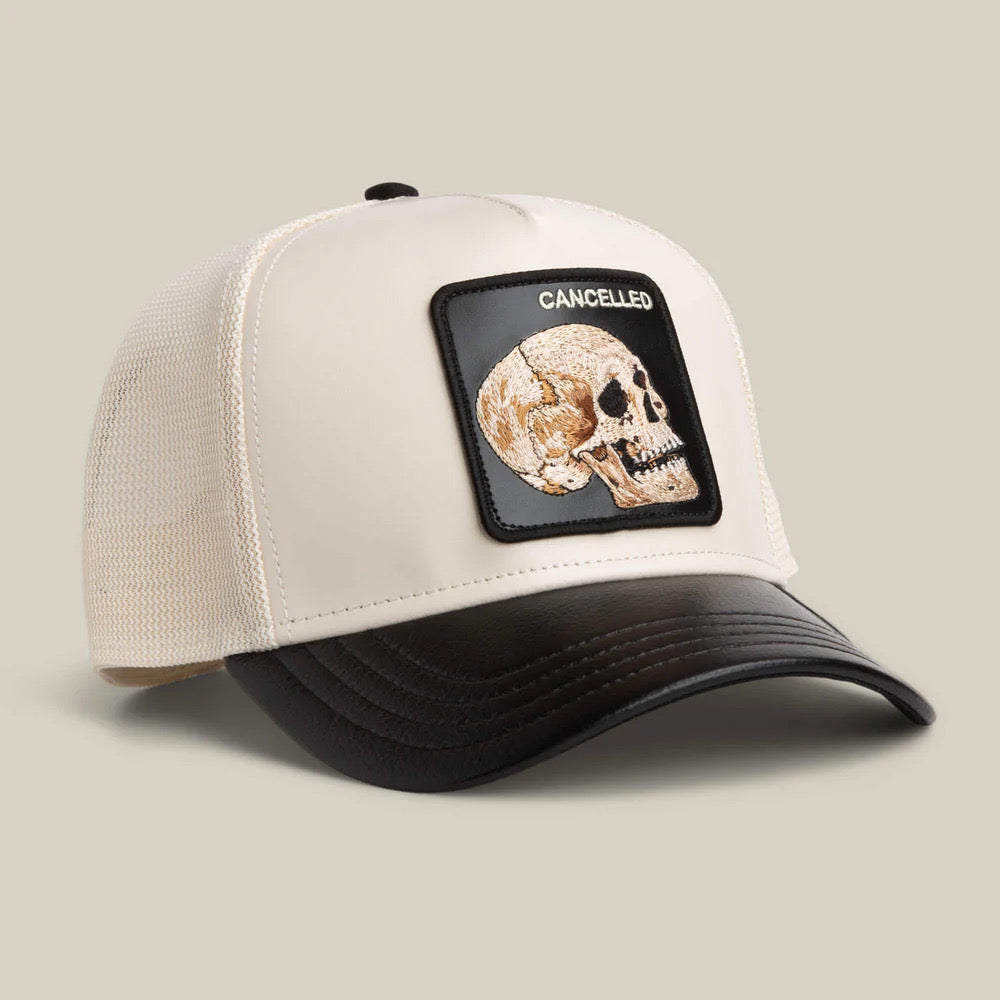 GOORIN BROS CANCELLED BEIGE BLACK CUERO