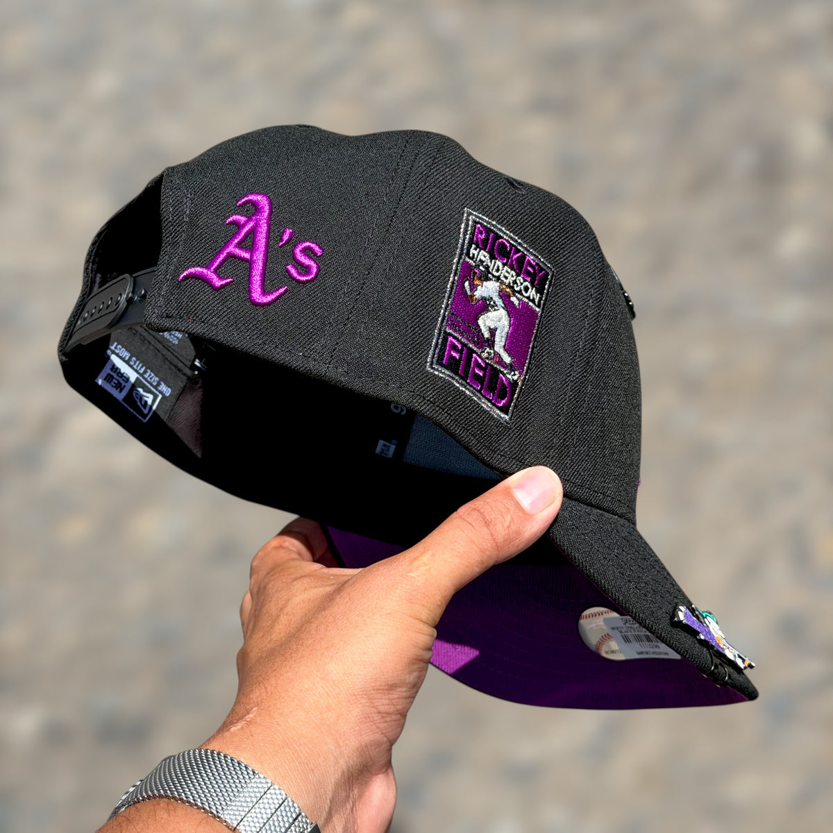 9FIFTY ATHLETICS OAKLAND DRIP BLACK PURPLE