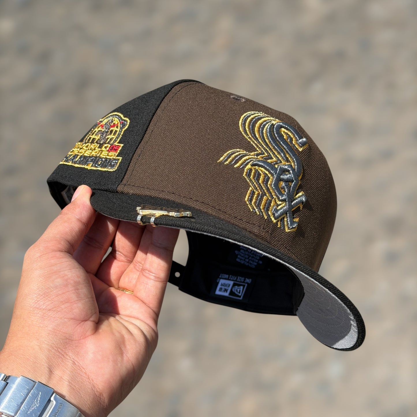 9FIFTY CHICAGO WHITE SOX BLACK BROWN WS