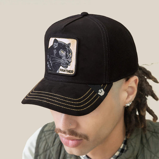 GOORIN BROS PANTHER BLACK GOLD GAMUZADA