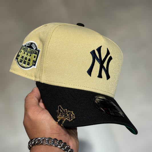 9FIFTY NY YANKEES CAQUI BLACK VISOR PATCH