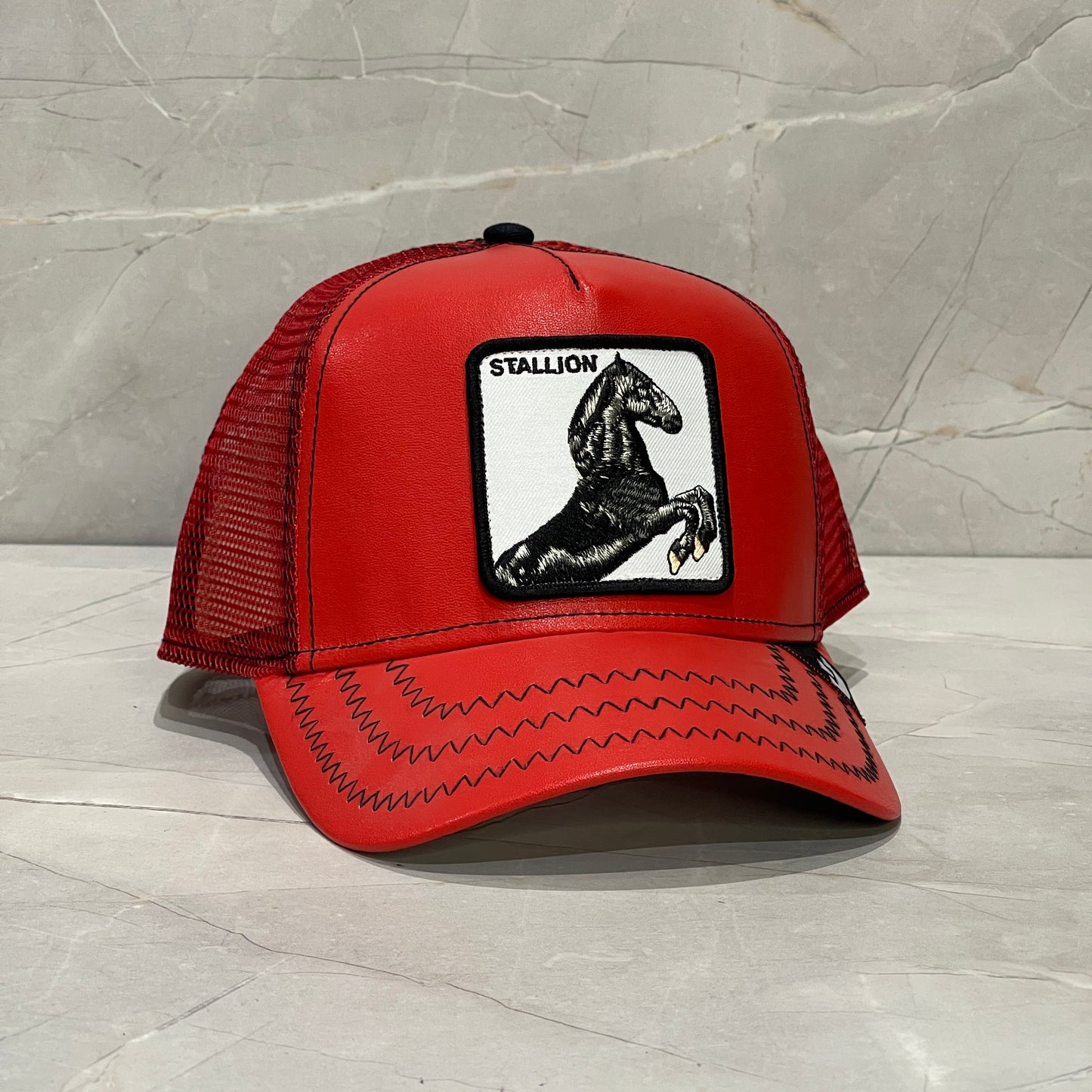 GOORIN BROS STALLION RED LEATHER