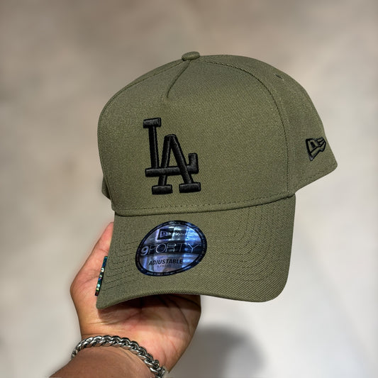 9FORTY A FRAME LA DODGERS OLIVE GREEN BLACK LOGO