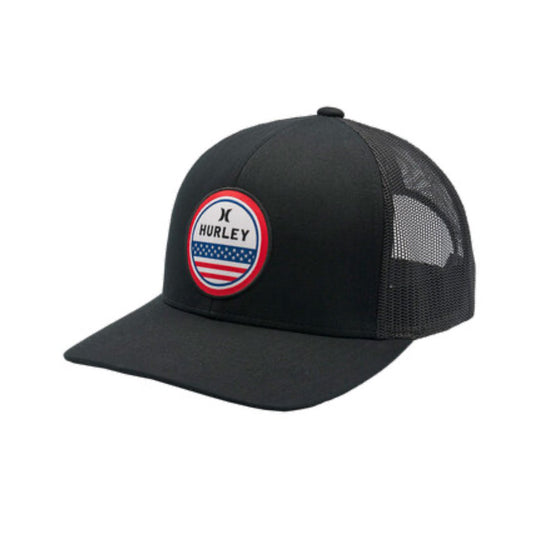 HURLEY BLACK RED LOGO CIRCULAR