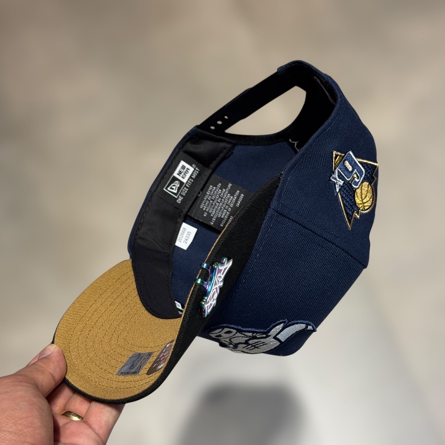 9FIFTY CHICAGO BULLS NAVY BLACK VISOR 6X