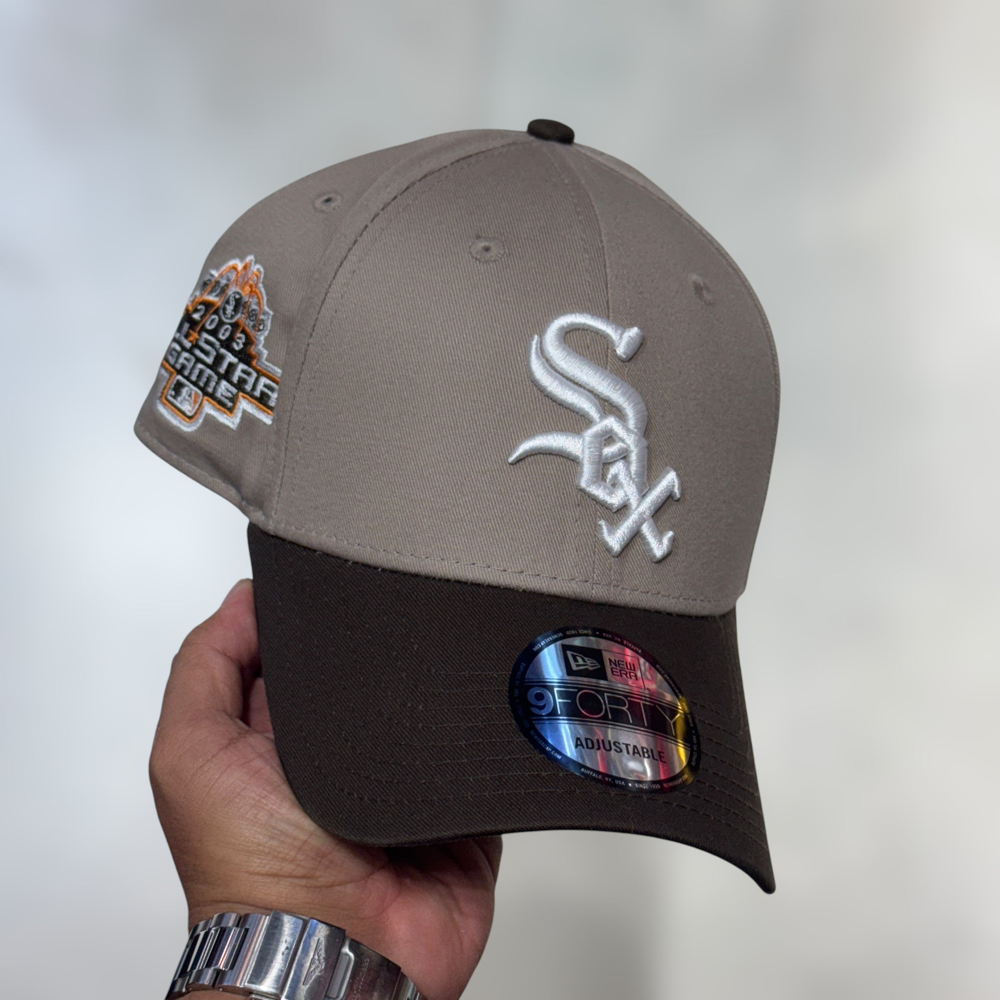 9FORTY WHITE SOX CAQUI VISERA CAFE WS 2003 BROCHE METALICO – Foxer