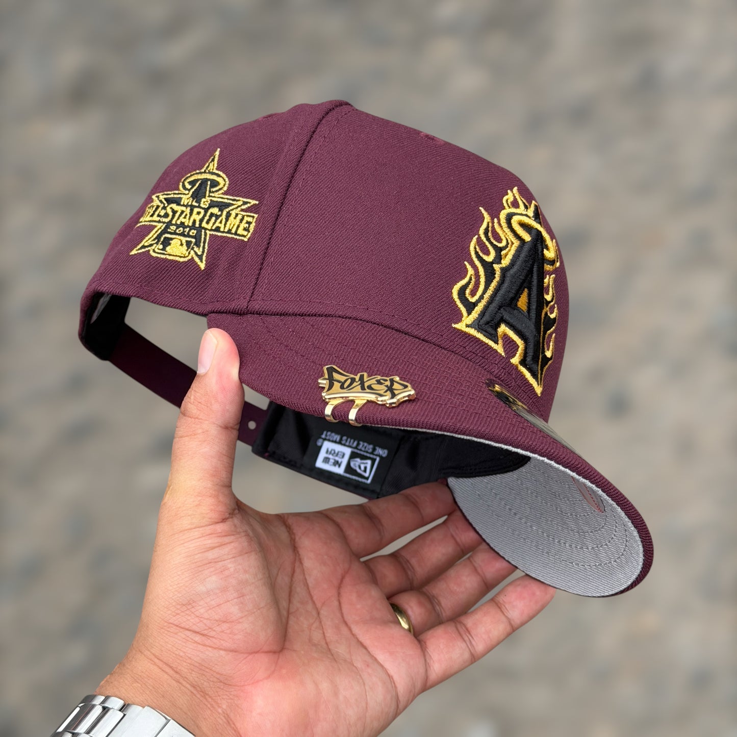 9FIFTY ANGELS FLAMES BURGUNDY