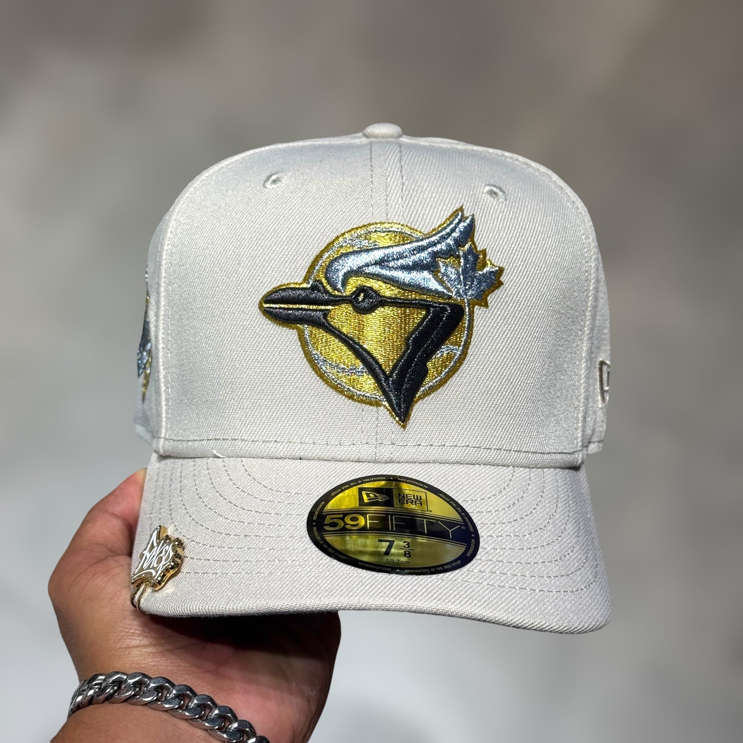 59FIFTY TORONTO BLUE JAYS BEIGE UNDERVISOR SKYBLUE WS 1993