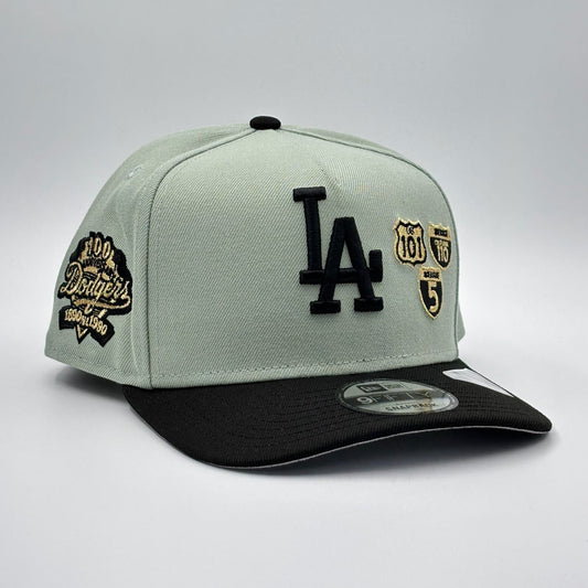 9FIFTY LA DODGERS GREEN BLACK VISOR