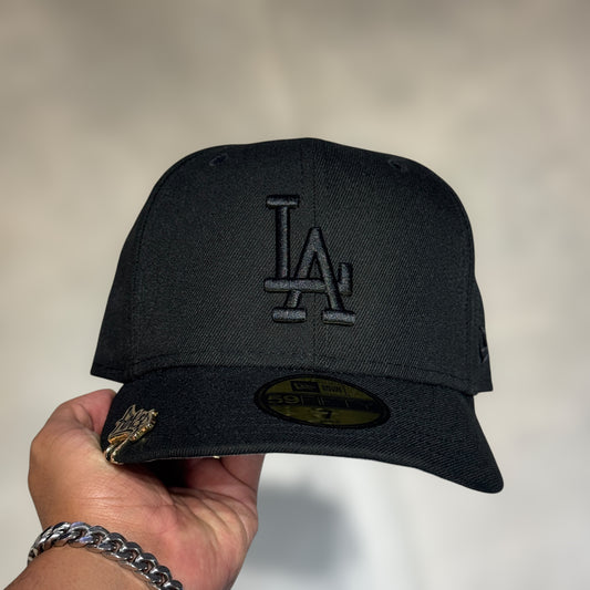 59FIFTY LA DODGERS BLACK ON BLACK