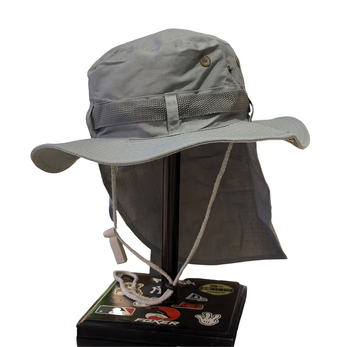SOMBRERO CUBRE GRIS