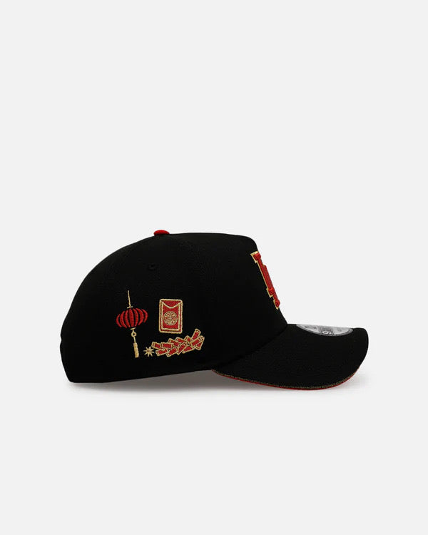 9FORTY A FRAME LA DODGERS BLACK RED LOGO