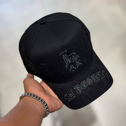 BELICA MZ HATSS LA PEOPLE CRYSTALS TOTAL BLACK