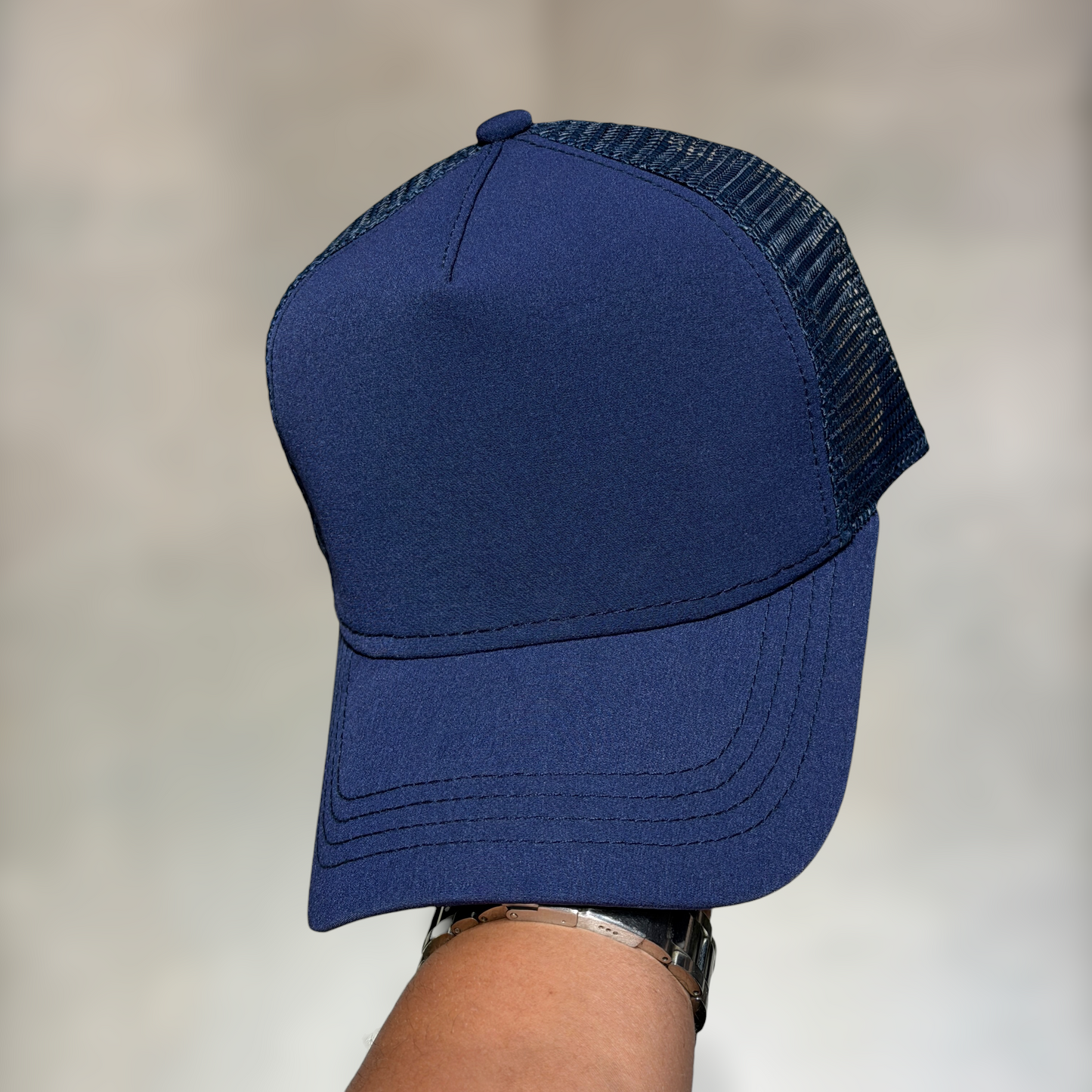 GORRA AZUL llana para bordados