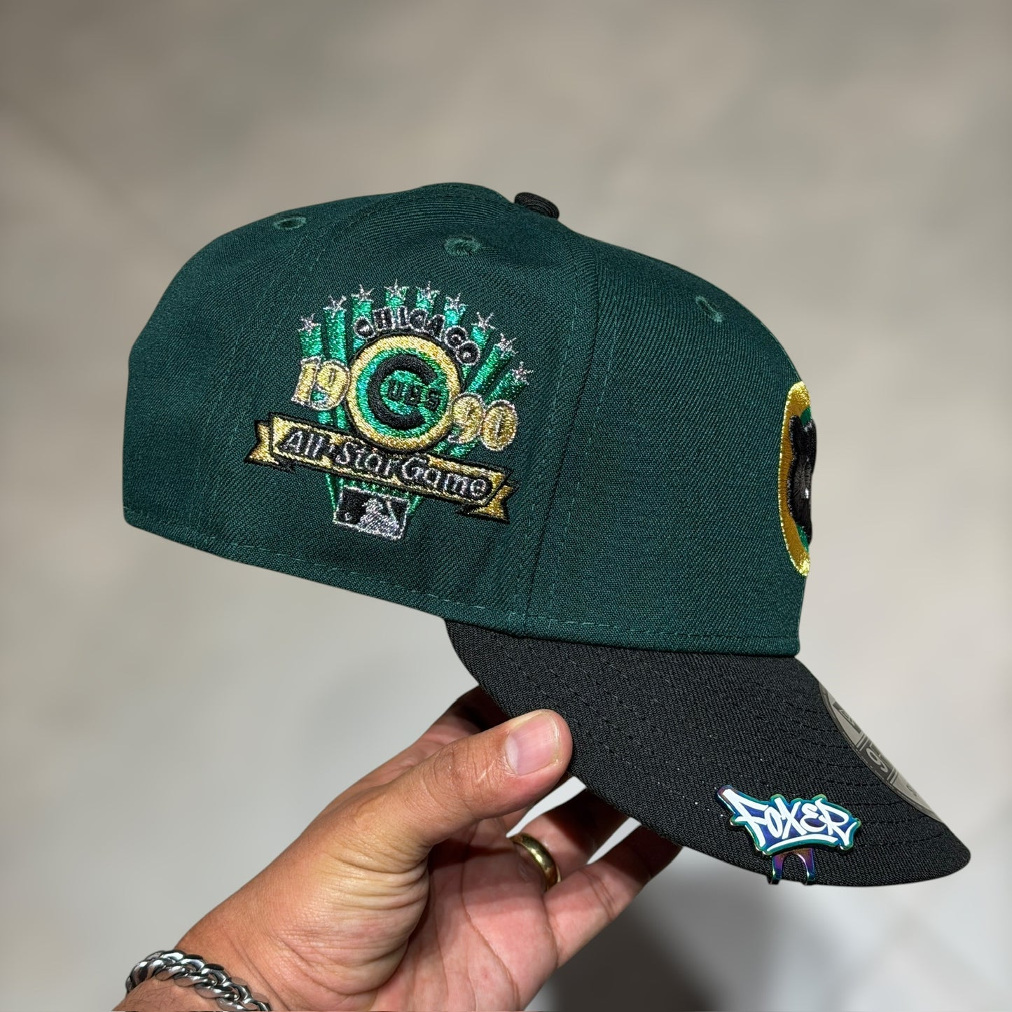 9FIFTY CHICAGO CUBS DARK GREEN BLACK VISOR
