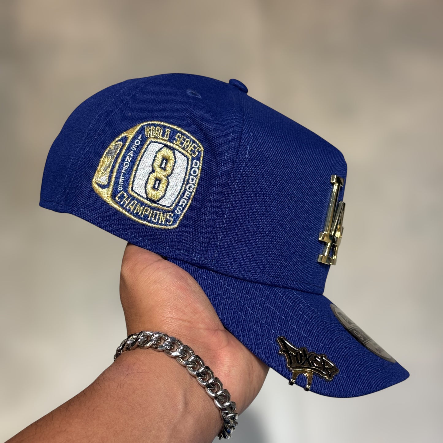 9FIFTY METALLIC LA DODGERS ROYAL BLUE GOLD LOGO