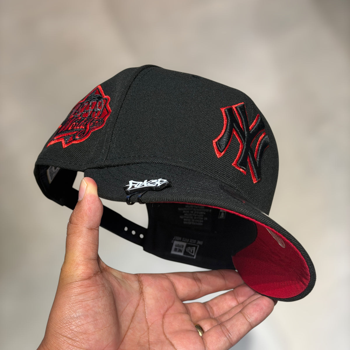 9FIFTY NY NEW YORK YANKEES BLACK RED OUTLINE