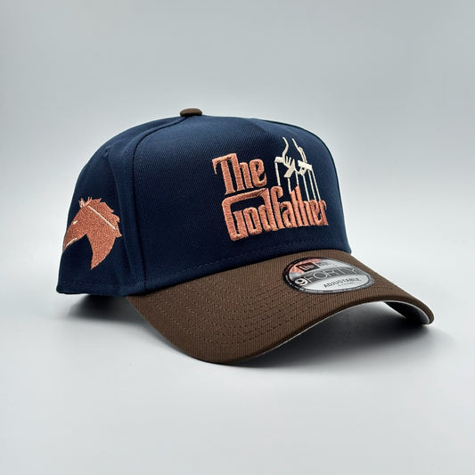 9FORTY THE GODFATHER PADRINO NAVY BROWN VISOR