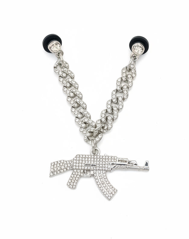 PIN CADENA RIFLE SILVER CRISTAL