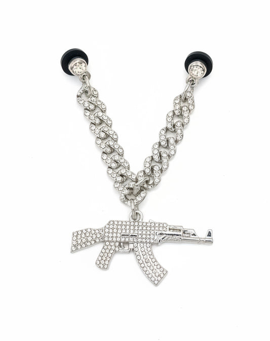 PIN CADENA RIFLE SILVER CRISTAL