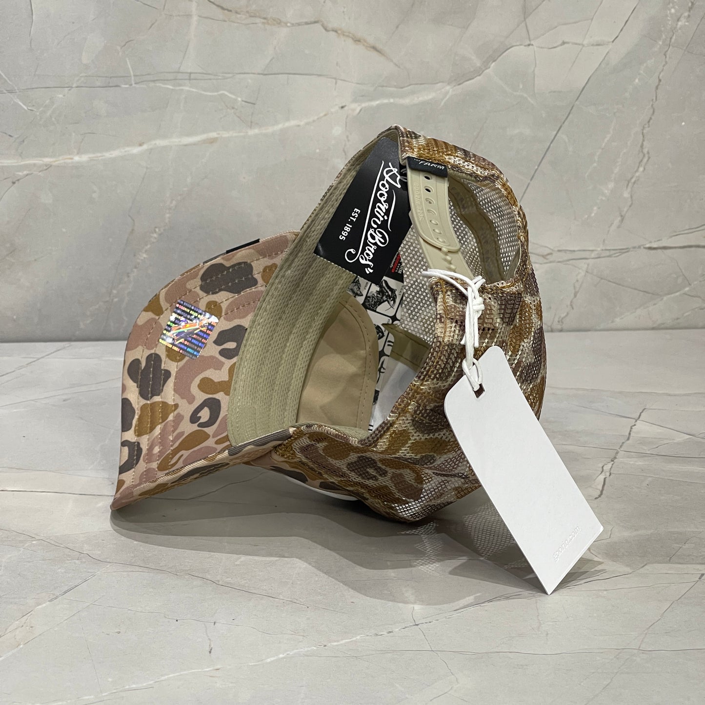 GOORIN BROS LETTER WHITE LOGO CAMO