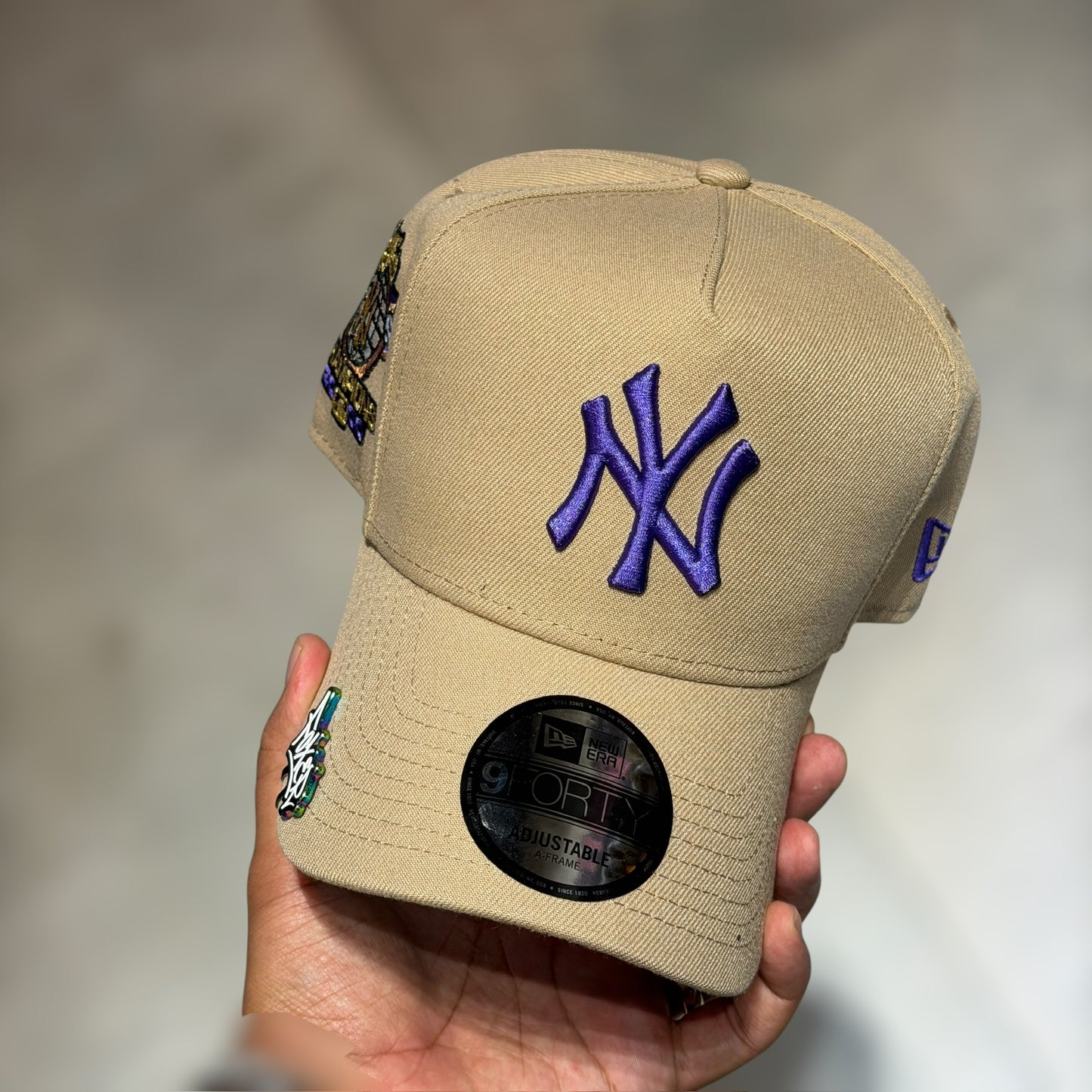 9FORTY A FRAME NY YANKEES CAQUI PURPLE LOGO