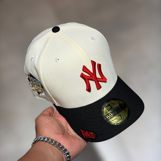 59FIFTY NY YANKEES BEIGE BLACK WS 1999