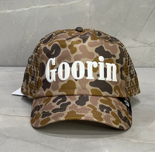 GOORIN BROS LETTER WHITE LOGO CAMO