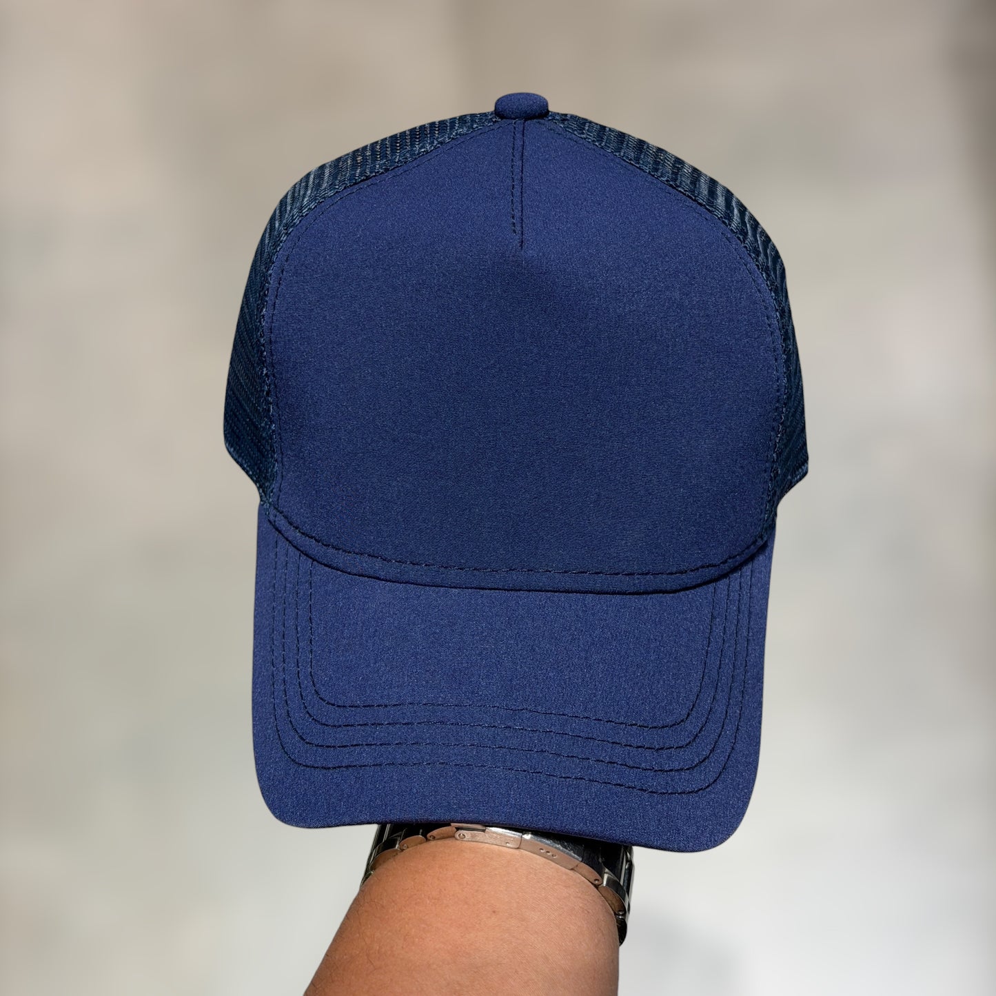 GORRA AZUL llana para bordados