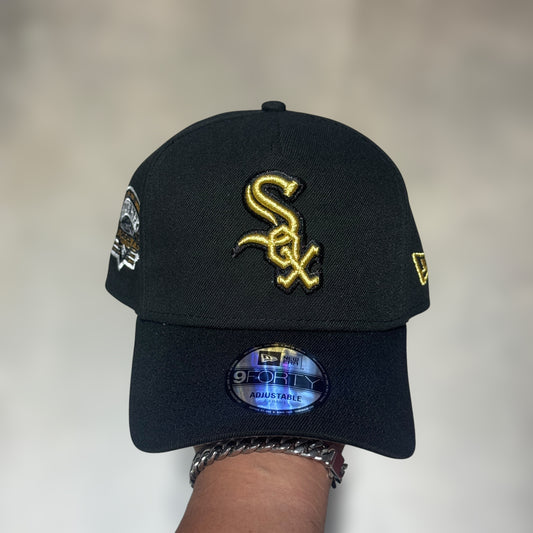 9FORTY A FRAME WHITE SOX BLACK GOLD LOGO 1991