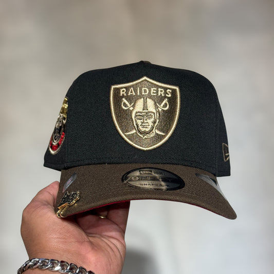 9FIFTY RAIDERS BLACK BROWN VISOR CHAMPIONS