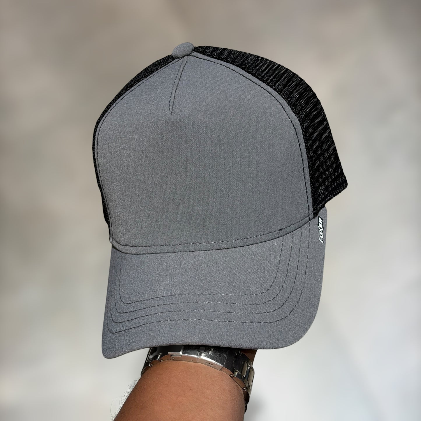GORRA GRIS TRUCKER llana para bordados