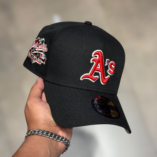 9FORTY A FRAME OAKLAND ATHLETICS BLACK RED LOGO WS 1989