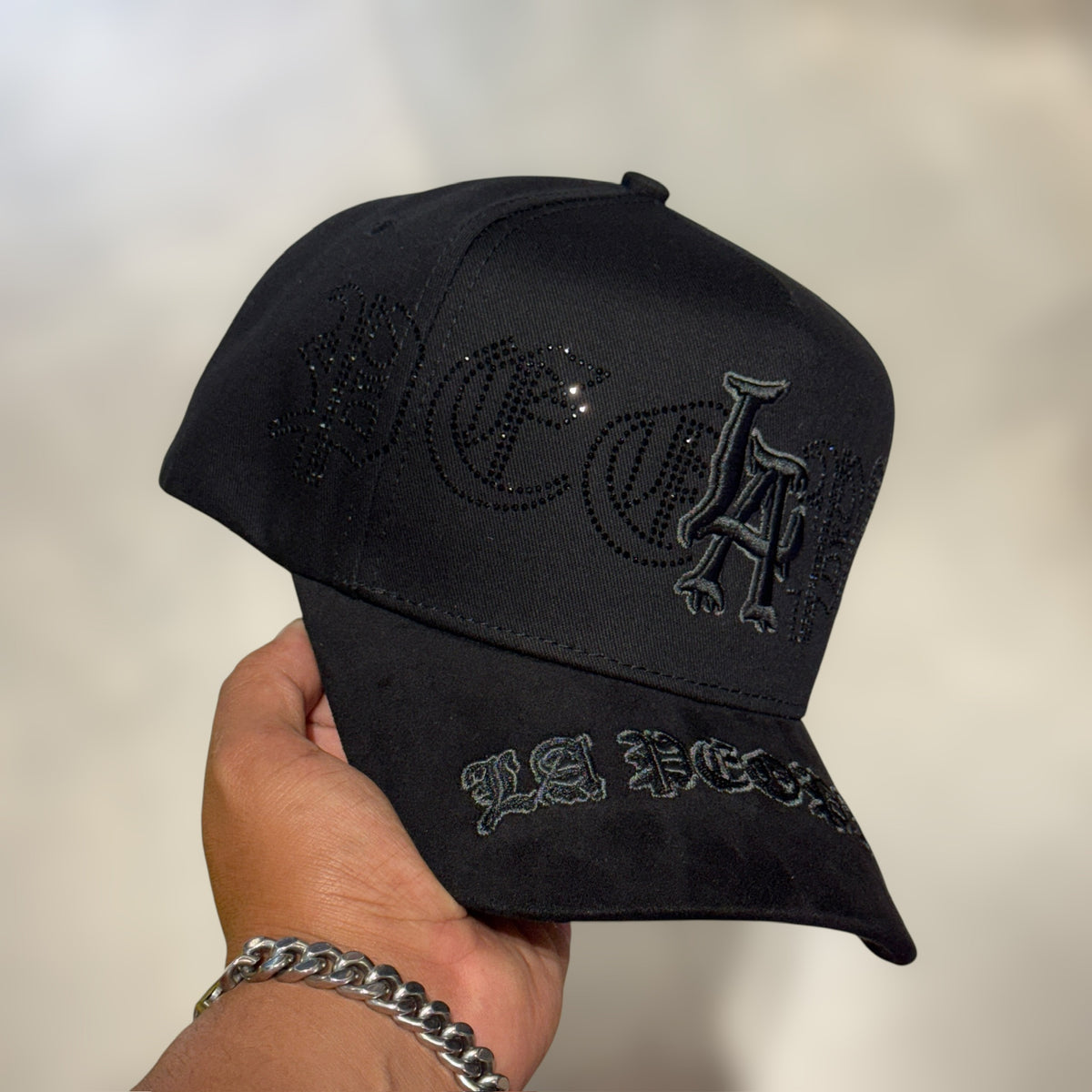 BELICA MZ HATSS LA PEOPLE CRYSTALS TOTAL BLACK