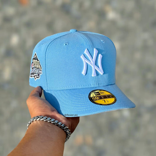 59FIFTY NY YANKEES SKYBLUE WHITE LOGO WS 1999