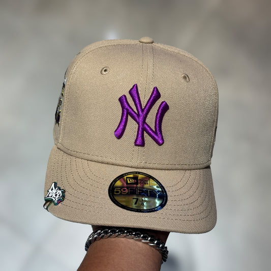 59FIFTY NY YANKEES CAQUI PURPLE LOGO 75TH