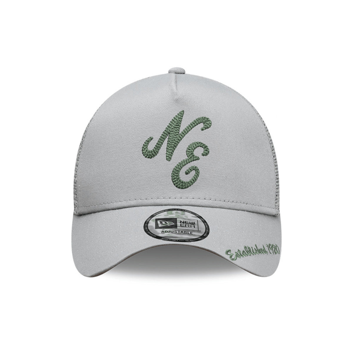 9FORTY NEW ERA GREY GREEN LOGO
