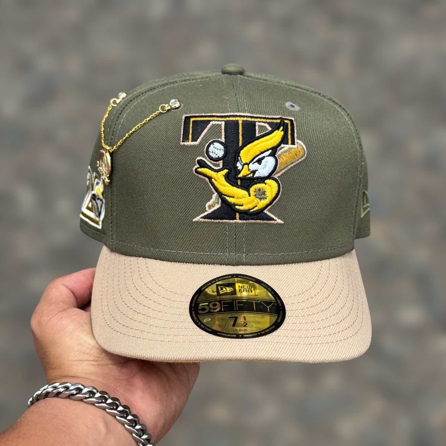 59FIFTY TORONTO BLUE JAYS LOGO T GREEN KHAKY VISER