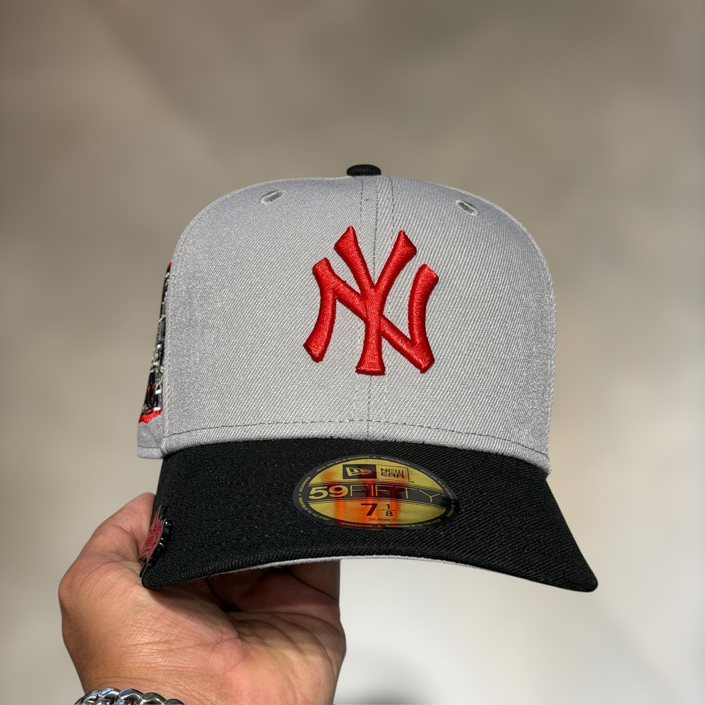 59FIFTY NY YANKEES GREY RED LOGO SUBWAY 2000
