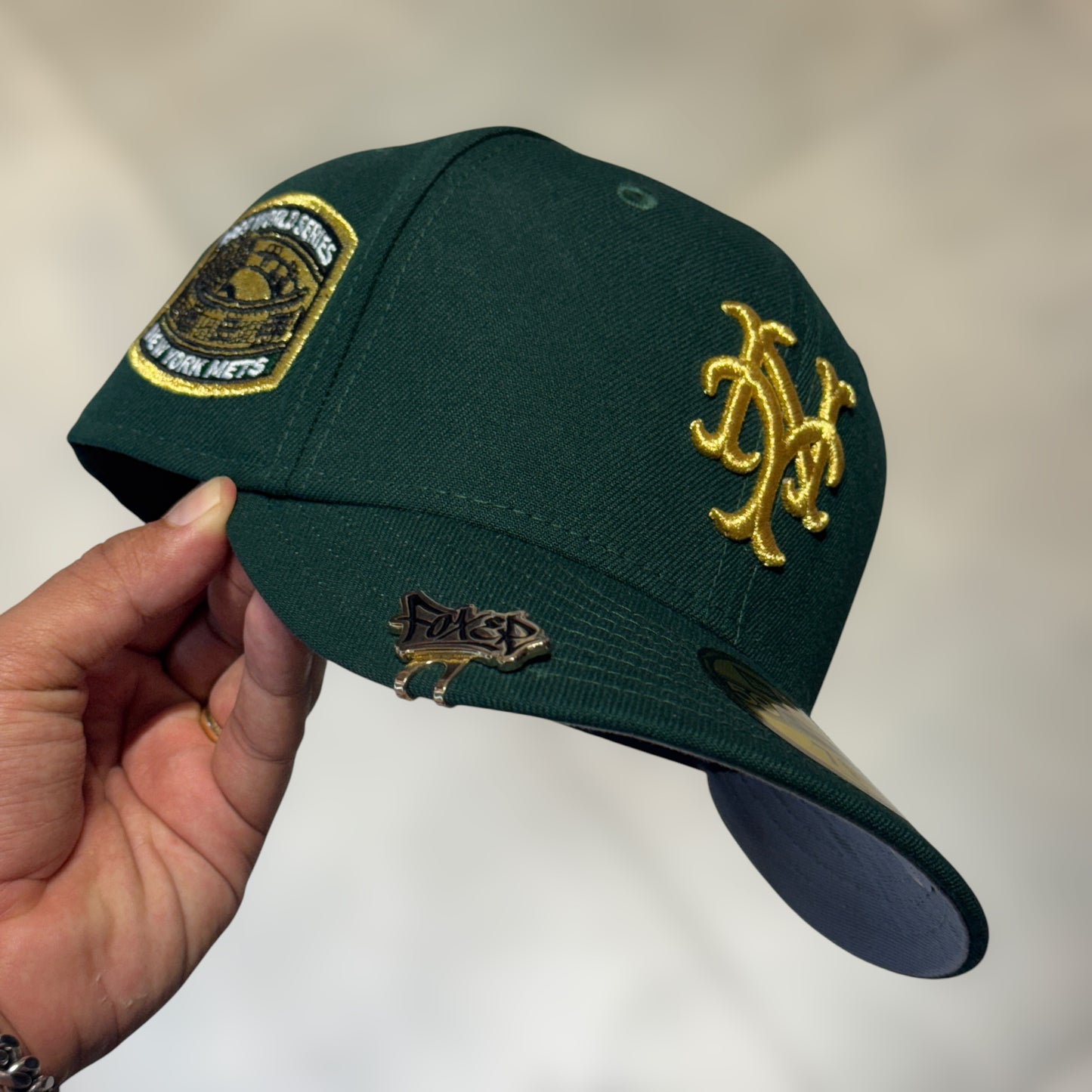 59FIFTY NY METS DARK GREEN GOLD LOGO WS 1969